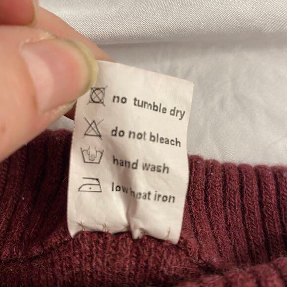 Minimalist Cozy Knit Toddler Pants Maroon X-Knee Tinycottons 2Y - Picture 4 of 5